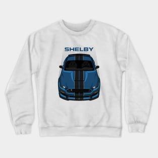 Ford Mustang Shelby GT350 2015 - 2020 - Ford Performance Blue - Black Stripes Crewneck Sweatshirt